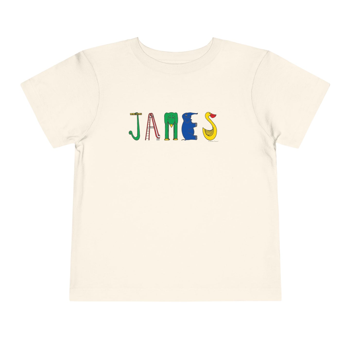 Personalized Toddler Short Sleeve Tee - Original Alphabet - Childhood Treasures