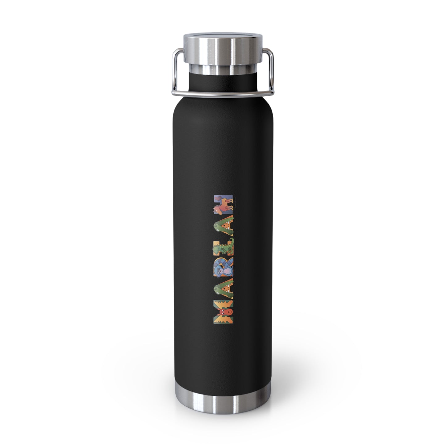 Copper Vacuum Insulated Bottle, 22oz - Animal Alphabet