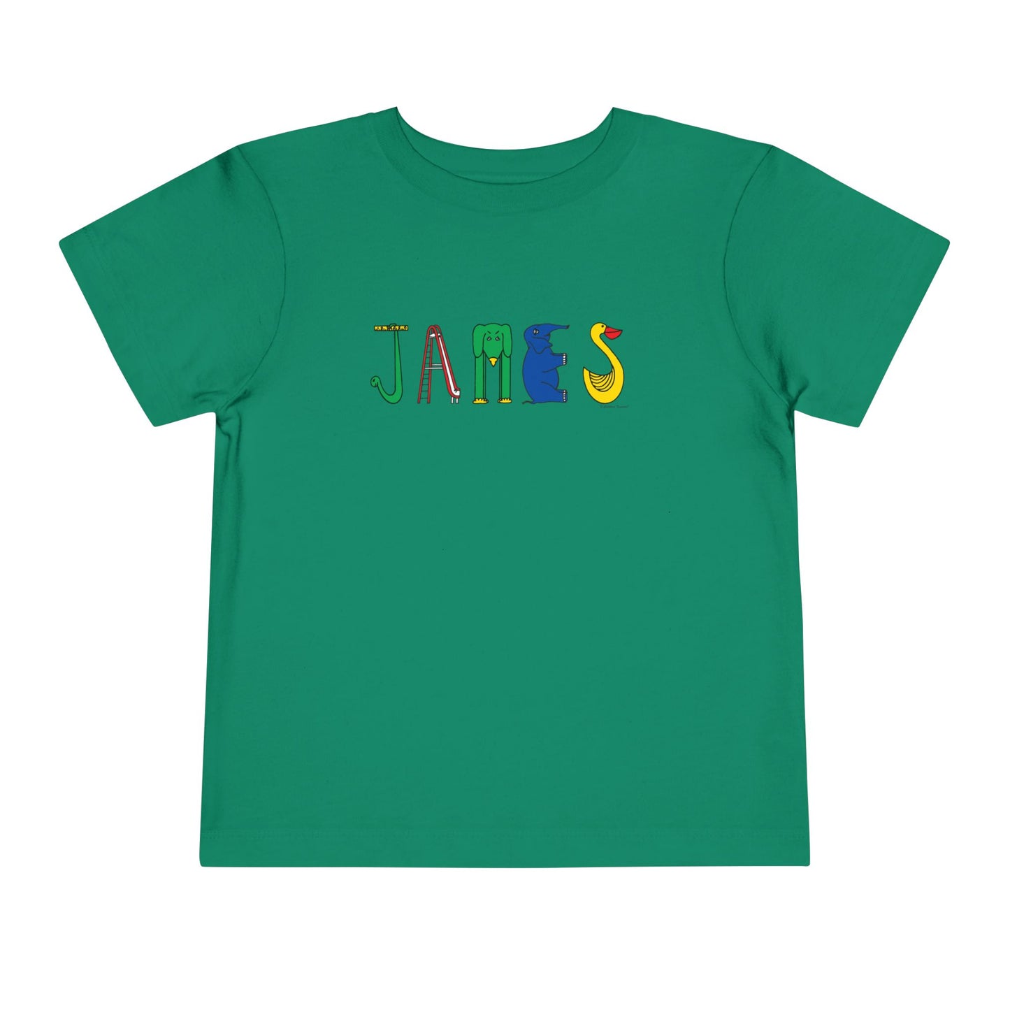 Personalized Toddler Short Sleeve Tee - Original Alphabet - Childhood Treasures