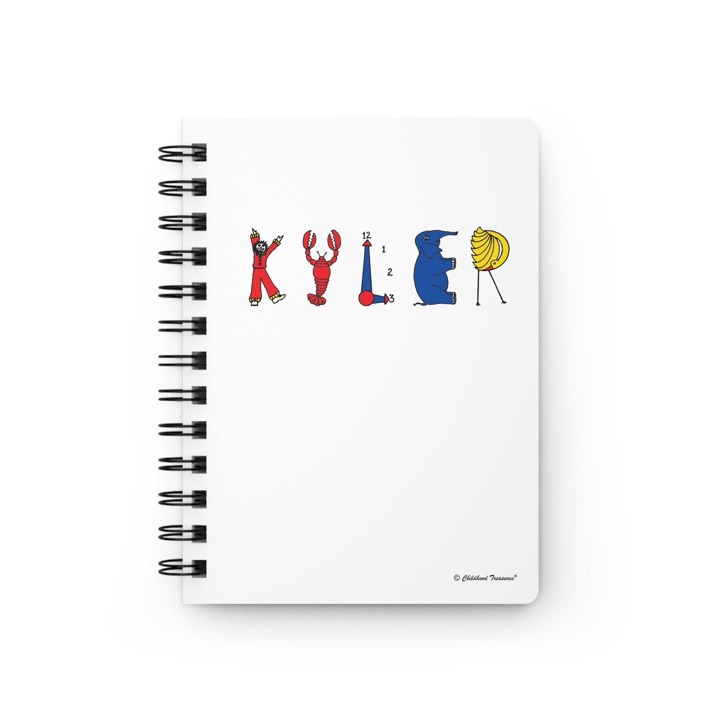 Spiral Bound Journal - Original Alphabet