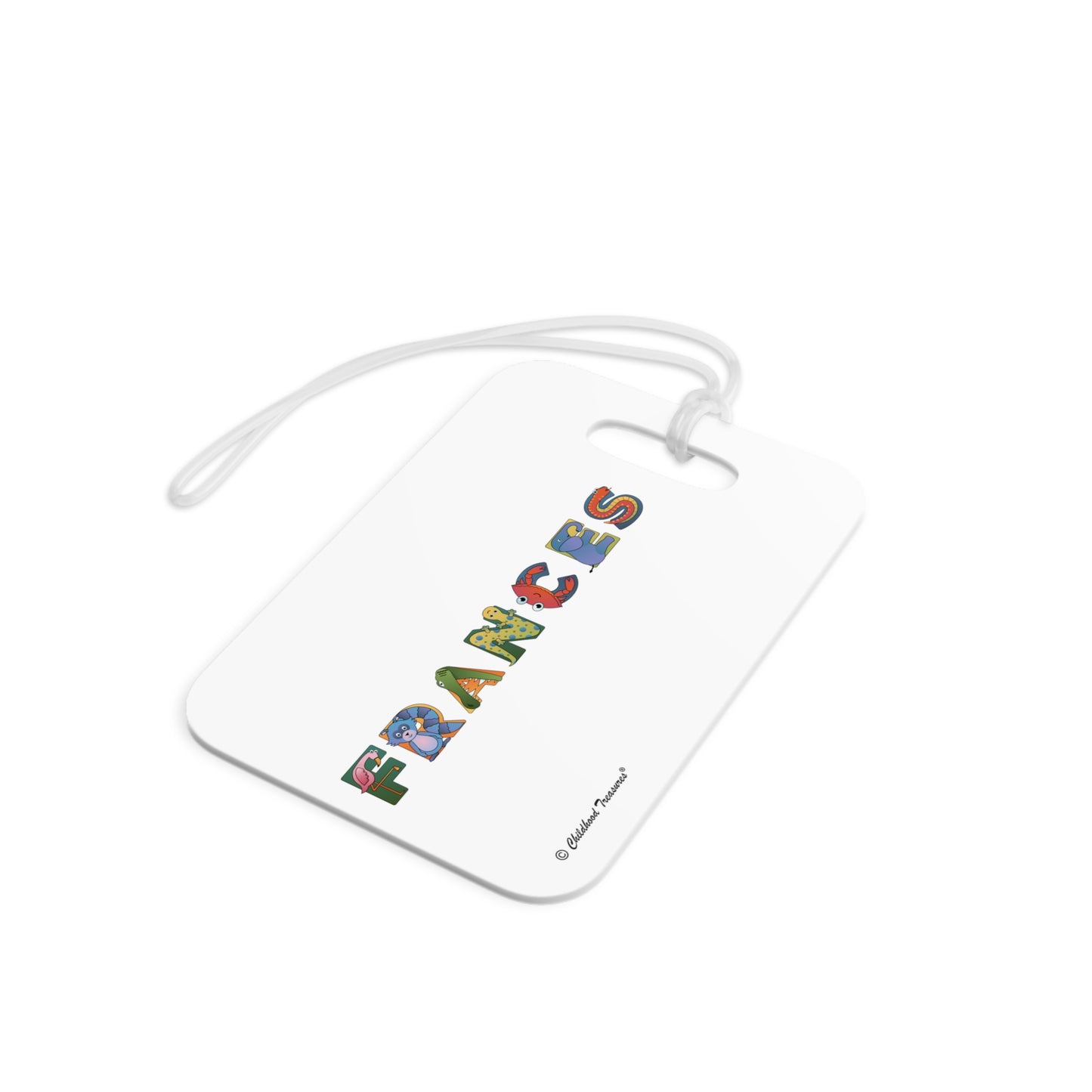 Personalized Luggage Tags - Animal Alphabet - Childhood Treasures