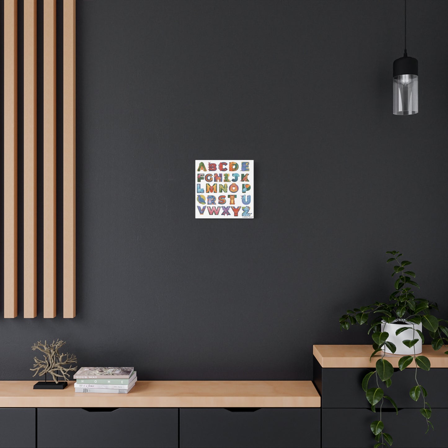 Alphabet Canvas, Stretched, Animal Alphabet