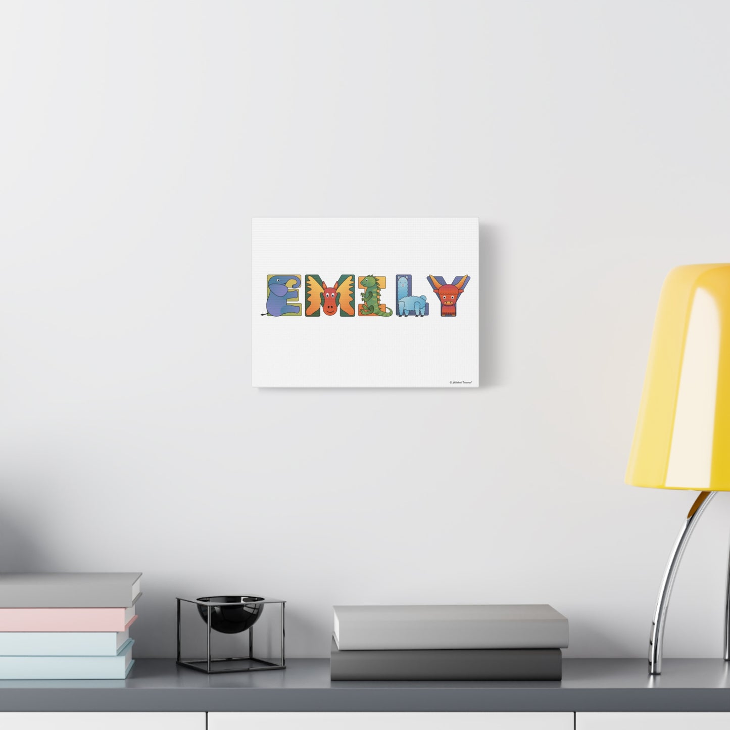 Personalized  Canvas Art - Animal Alphabet