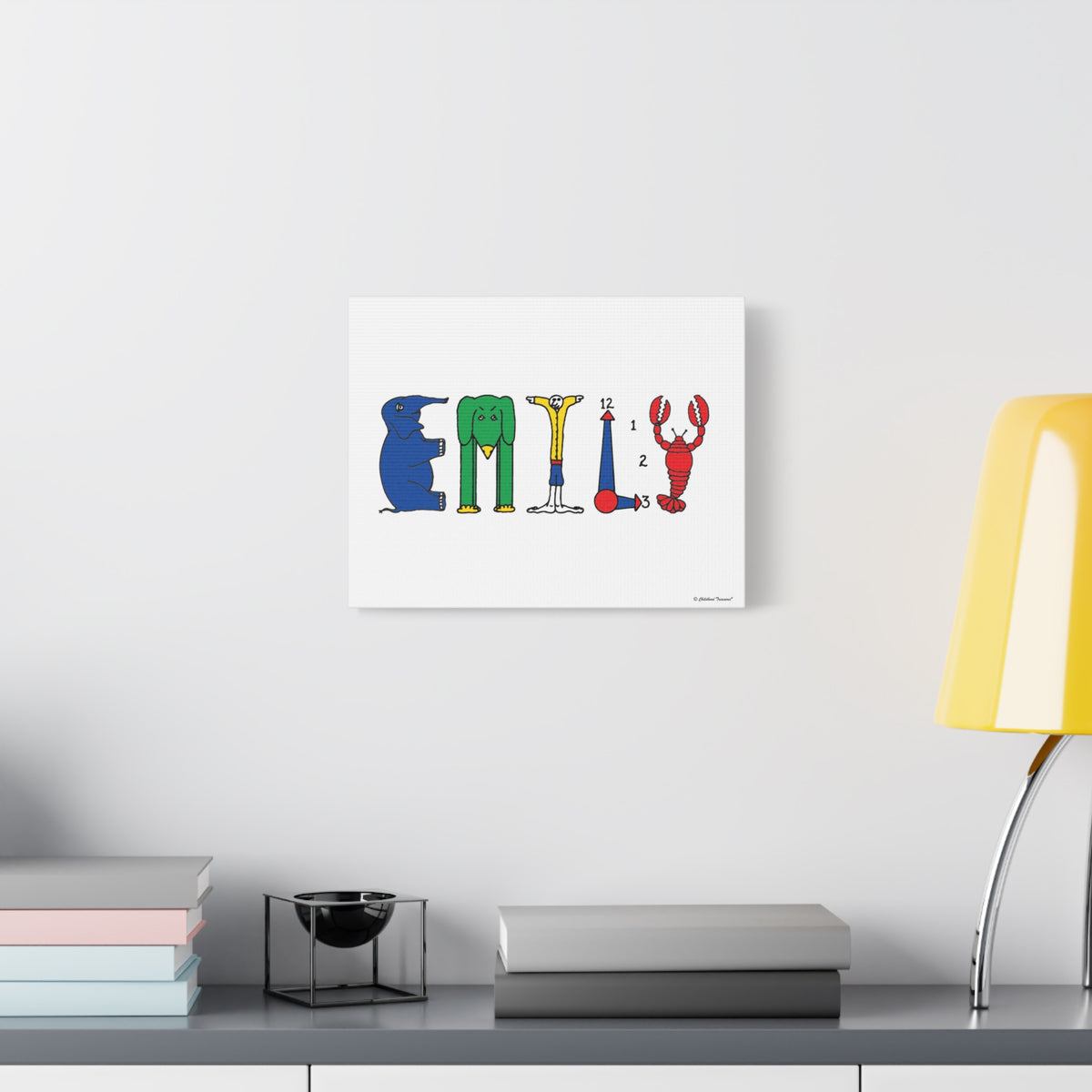 Personalized  Canvas Art - Original Alphabet