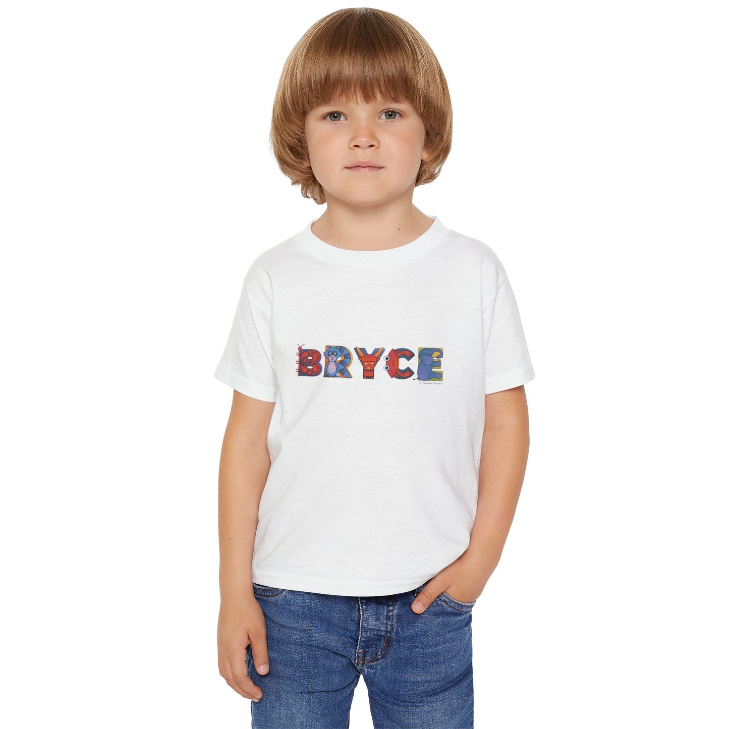 Heavy Cotton™ Toddler T-shirt - Animal Alphabet