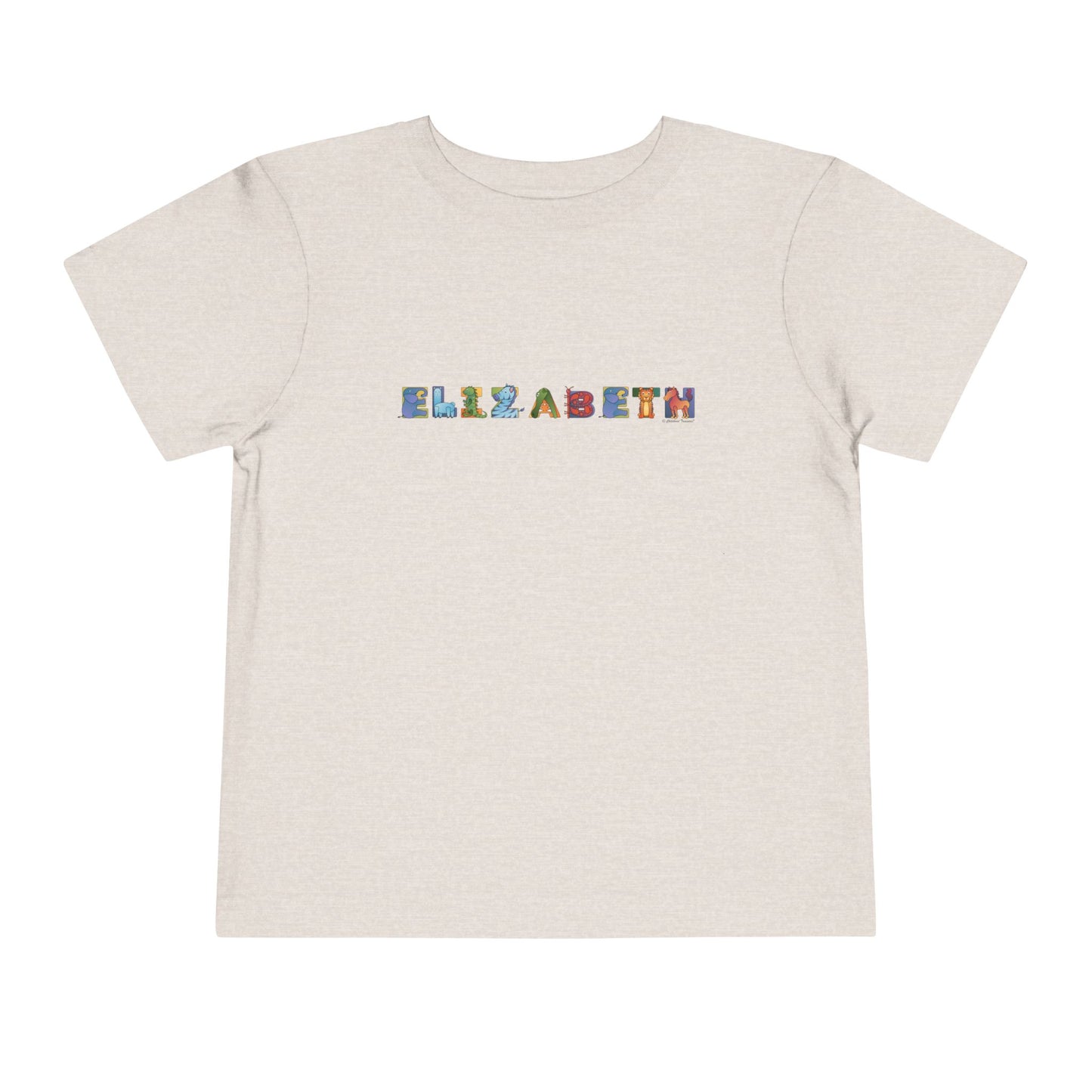 Personalized Toddler Short Sleeve Tee - Animal Alphabet - Childhood Treasures