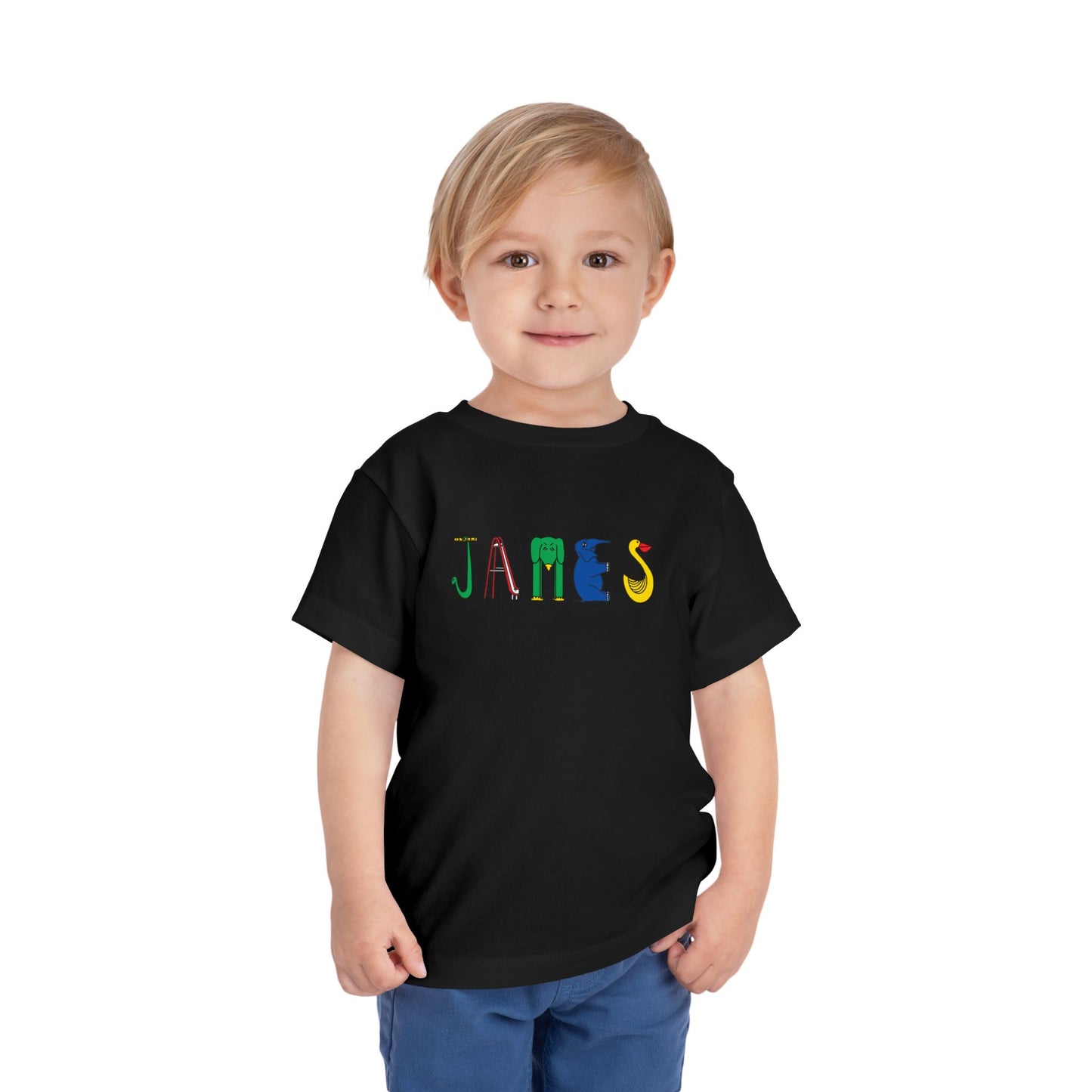 Personalized Toddler Short Sleeve Tee - Original Alphabet - Childhood Treasures
