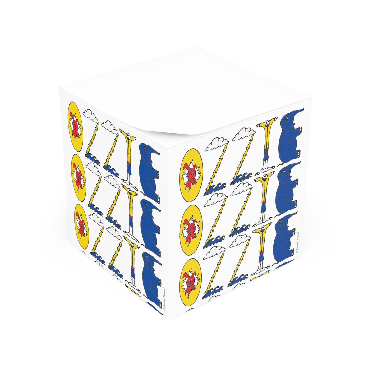 Personalized Sticky Note Cube Original Alphabet
