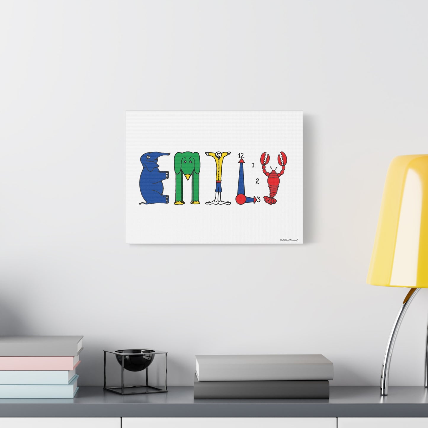 Personalized  Canvas Art - Original Alphabet