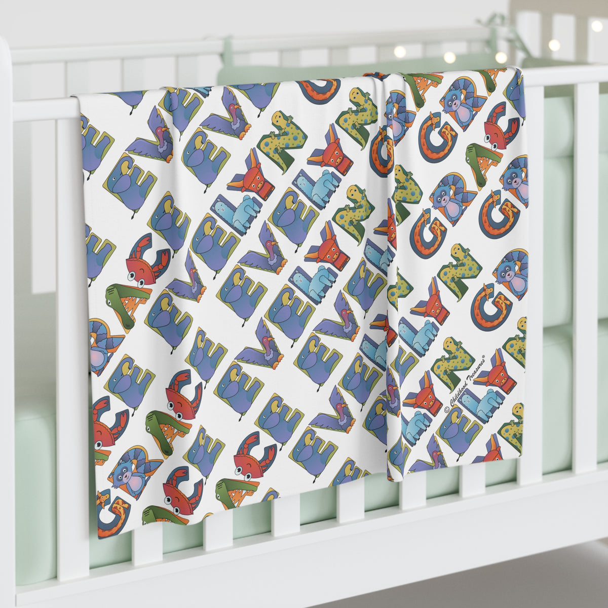 Baby Swaddle Blanket - Animal Alphabet