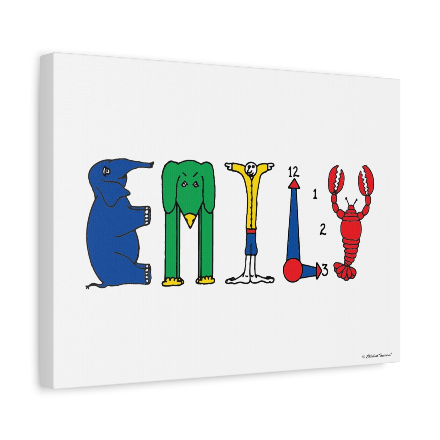 Personalized  Canvas Art - Original Alphabet