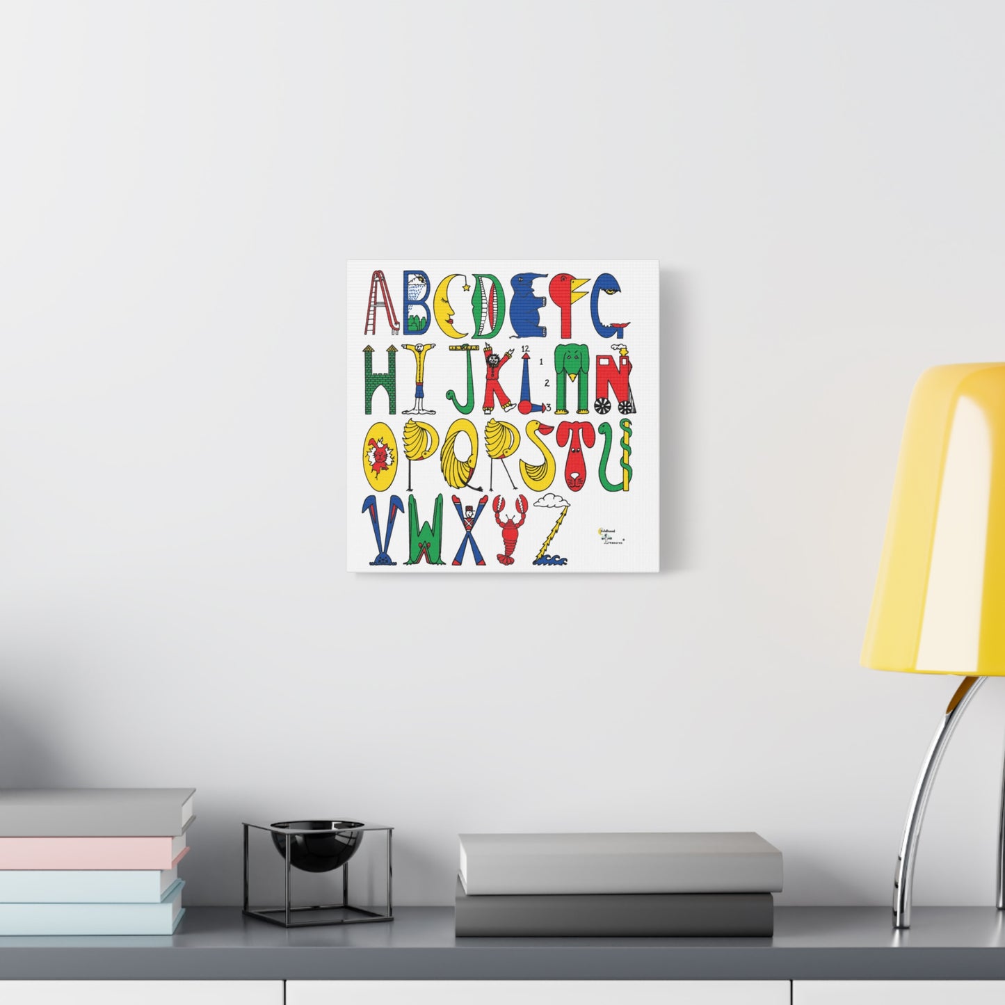 Alphabet Canvas, Stretched, Original Alphabet