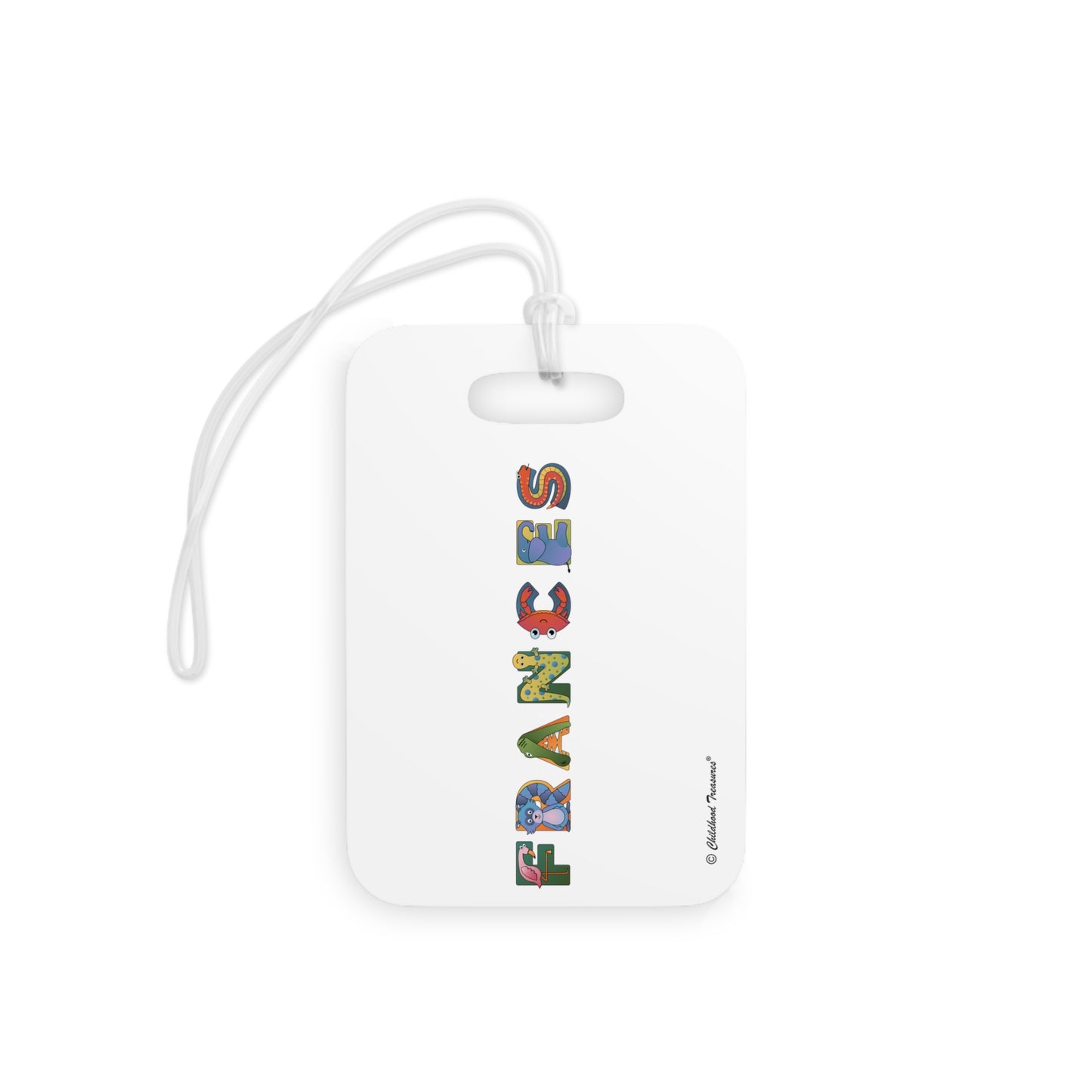 Personalized Luggage Tags - Animal Alphabet - Childhood Treasures