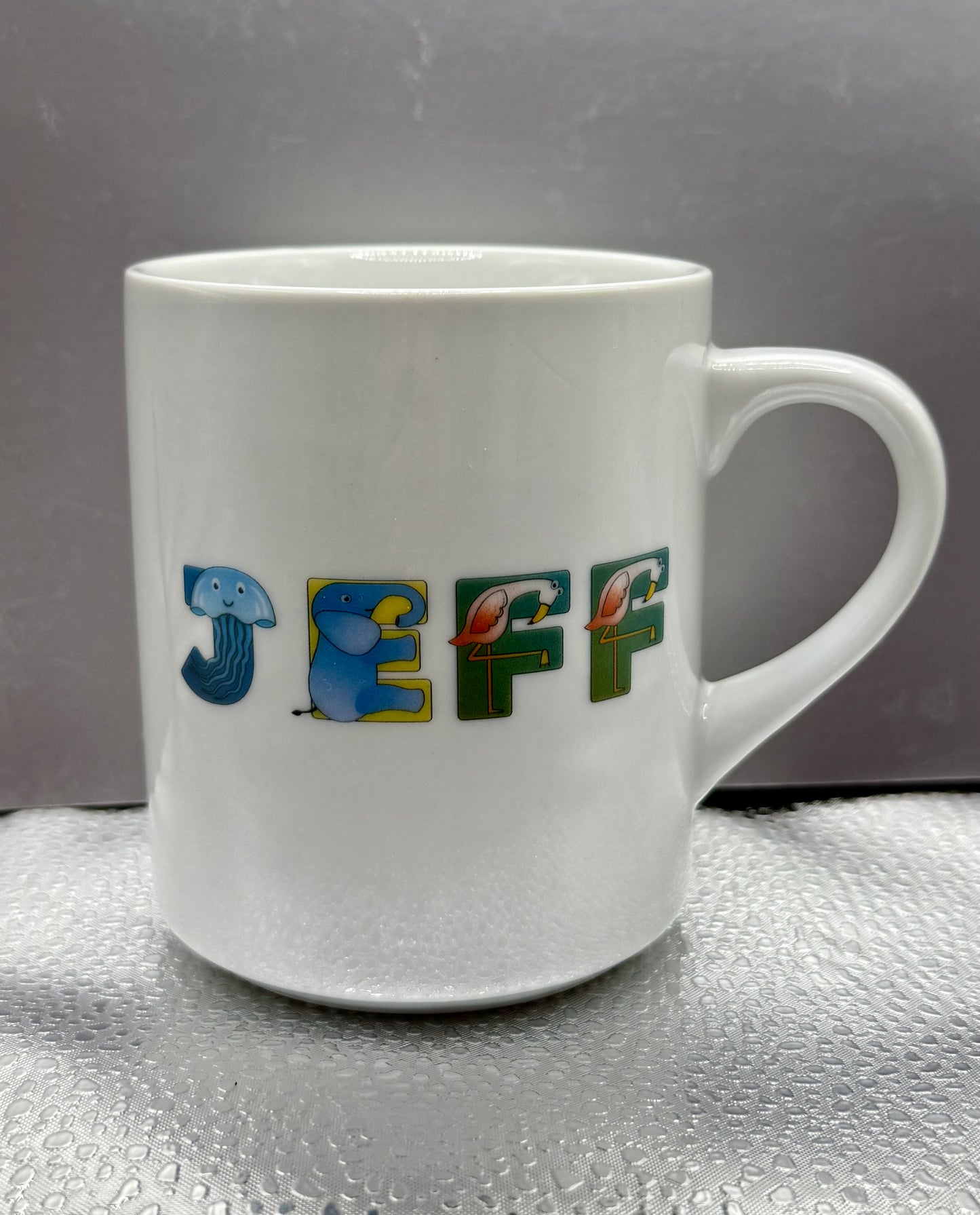 Personalized Children's Mug Animal Alphabet, 10oz