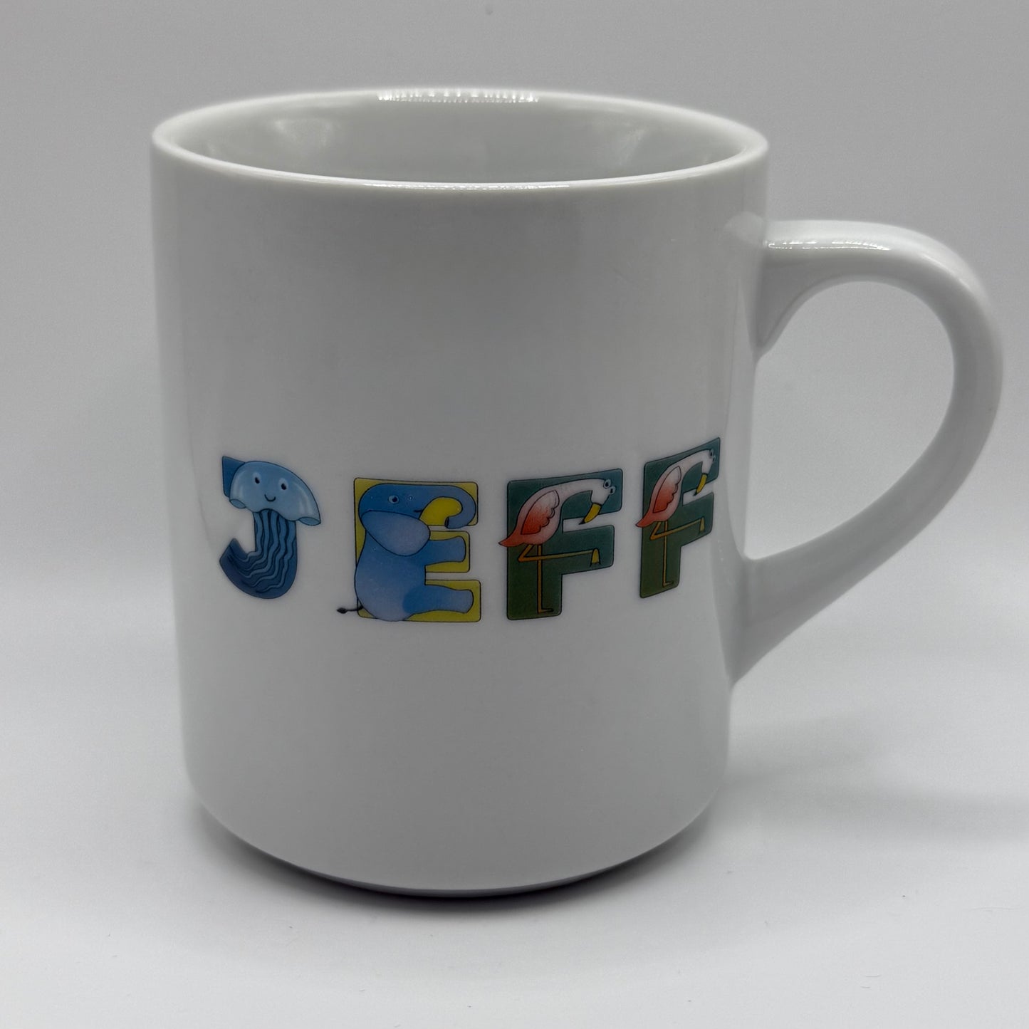 Personalized Children's Mug Animal Alphabet, 10oz