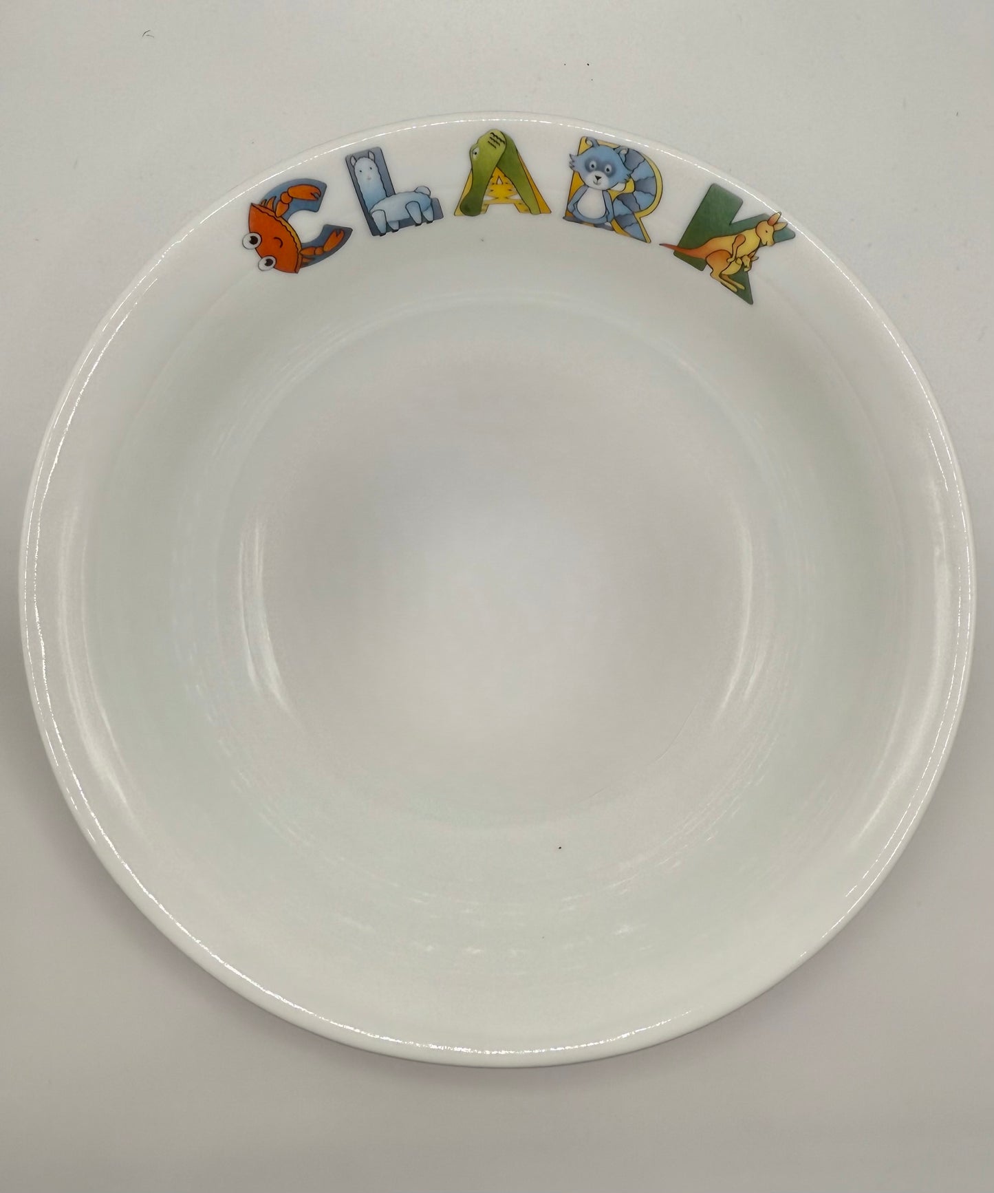 Personalized Children's Bowl Animal Alphabet