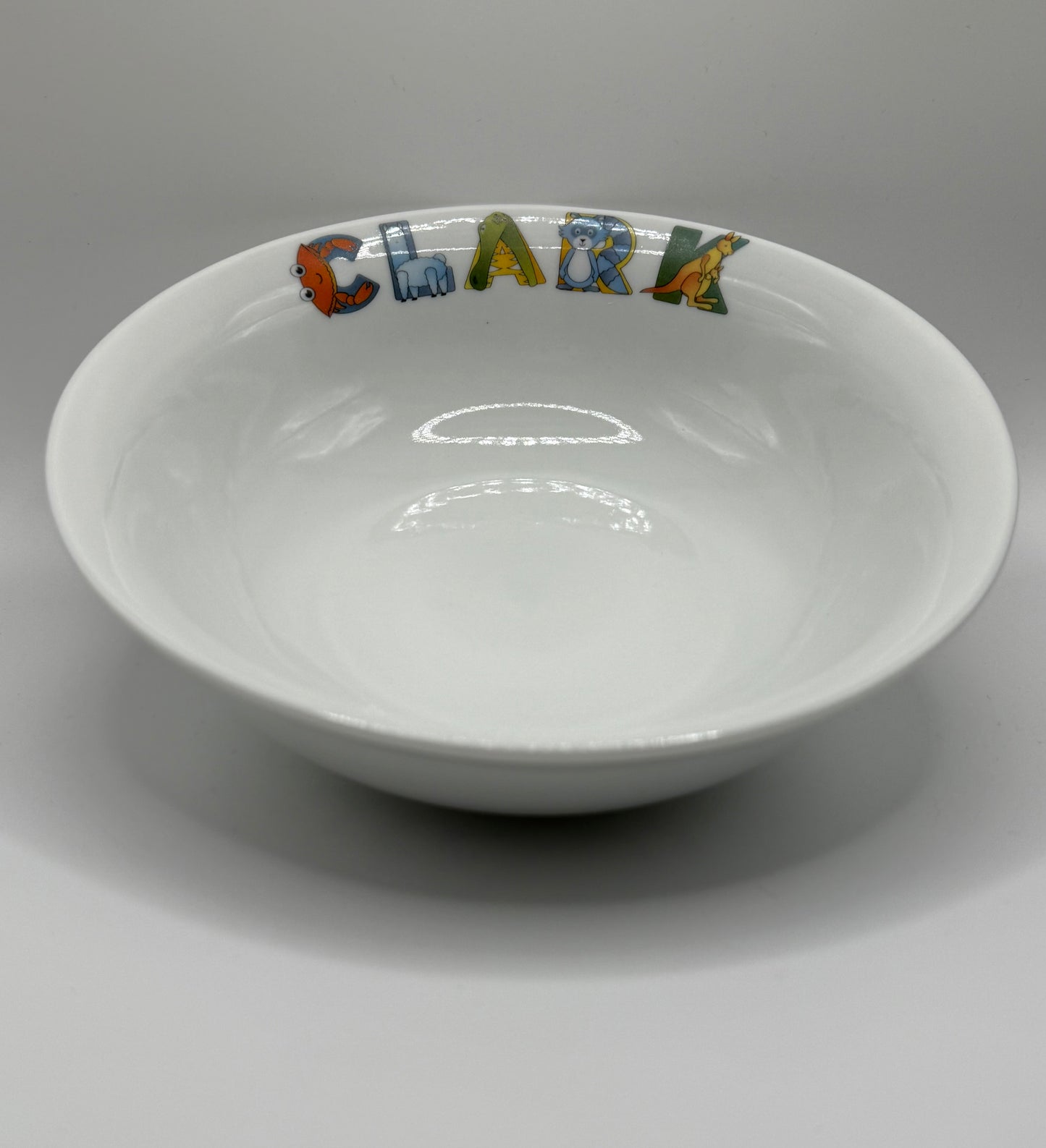 Personalized Children's Bowl Animal Alphabet