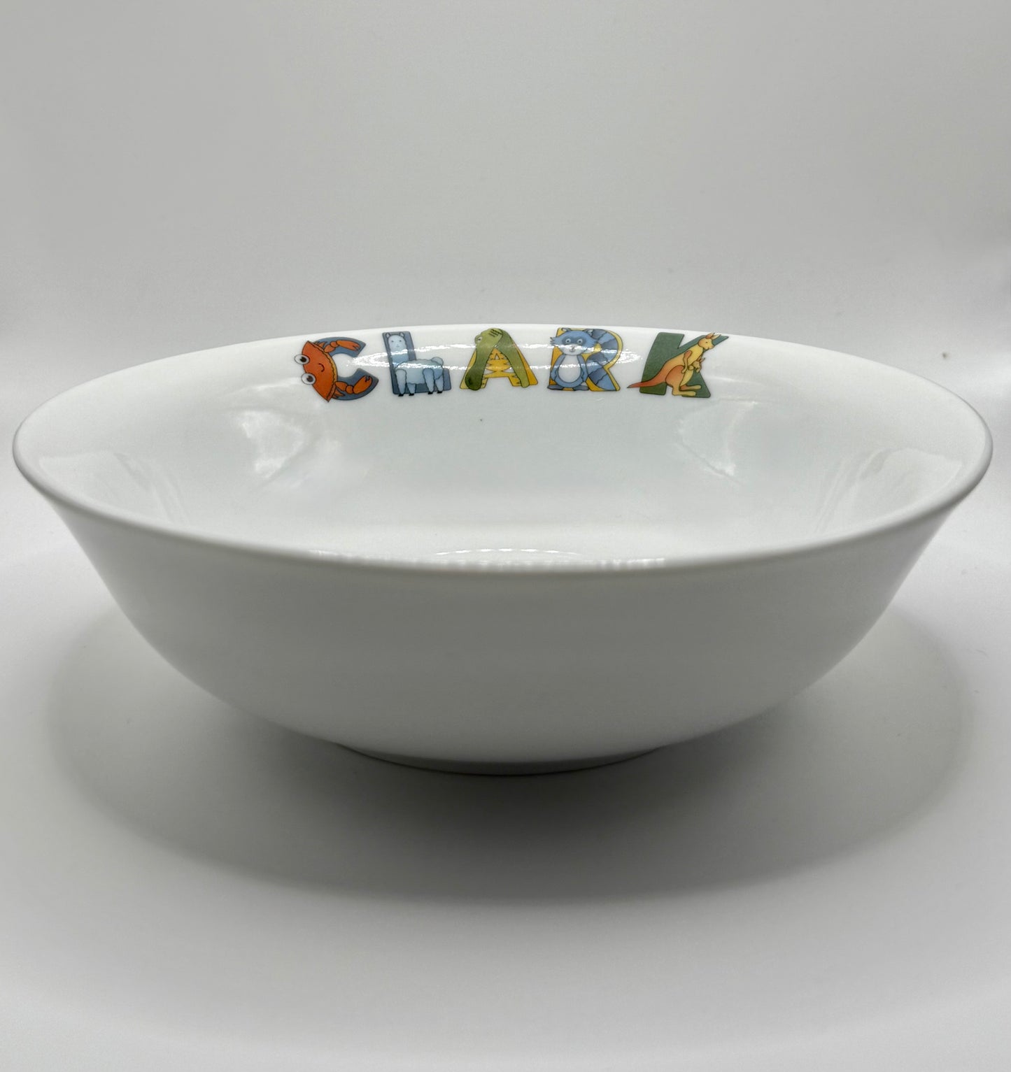Personalized Children's Bowl Animal Alphabet