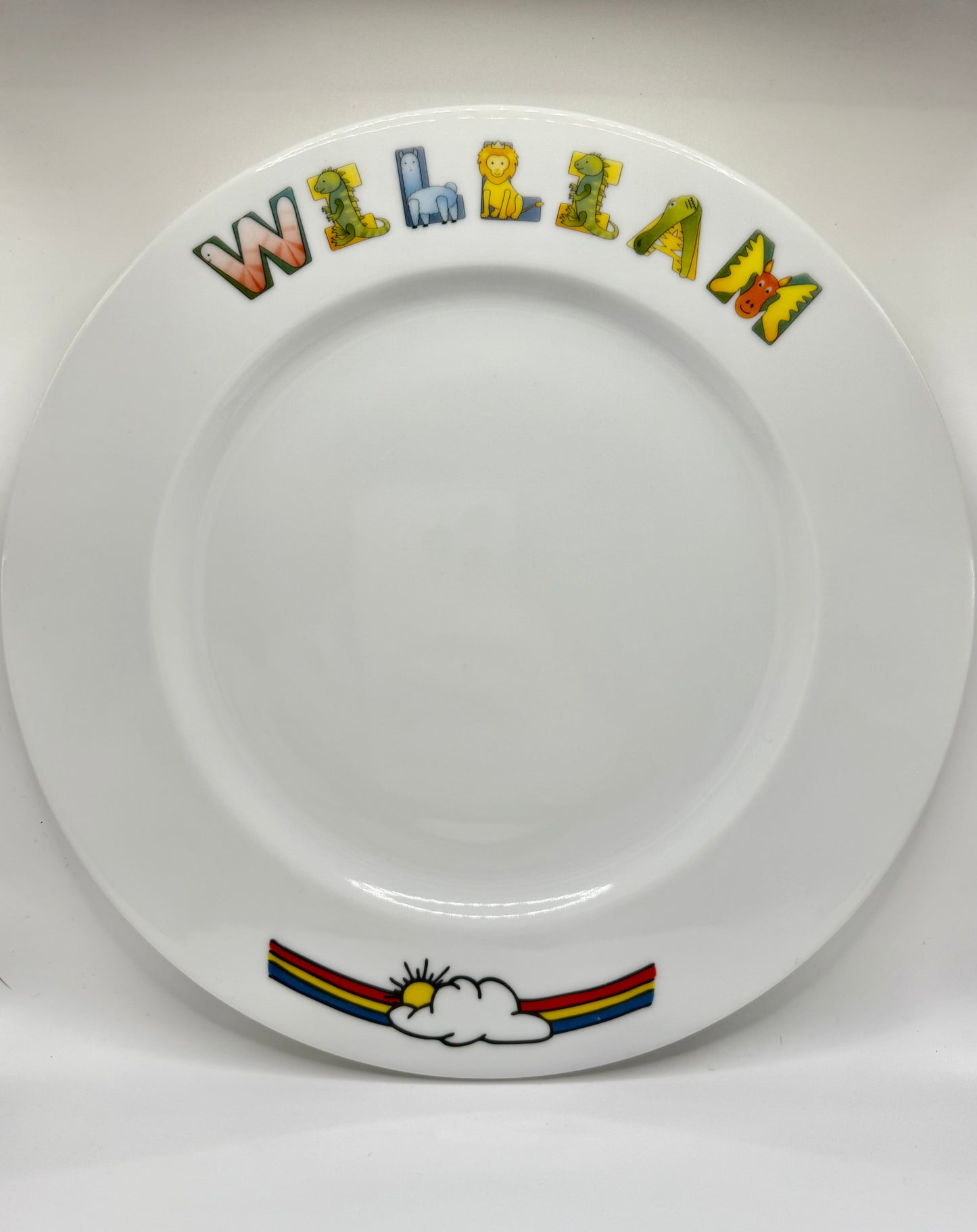 Personalized Plate Animal Alphabet
