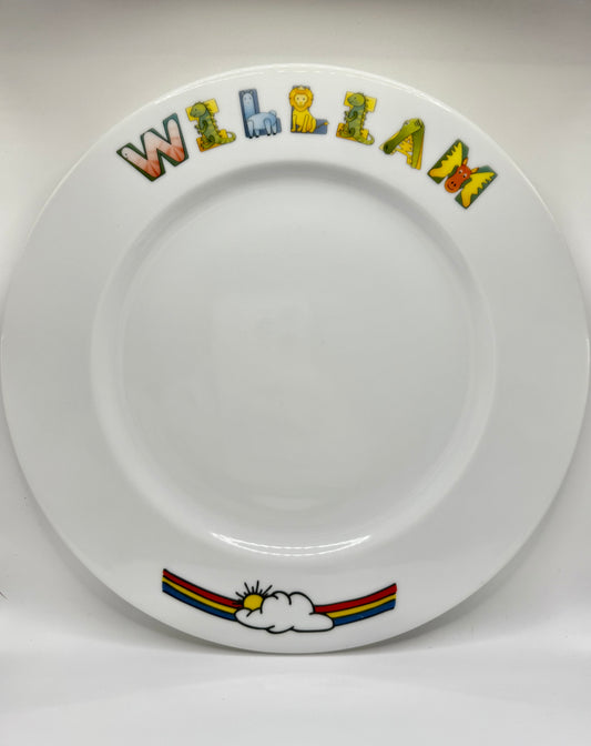 Personalized Plate Animal Alphabet