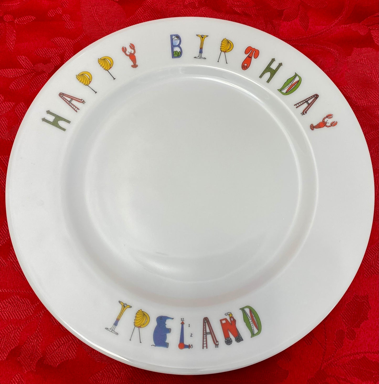Happy Birthday Plate - Personalized